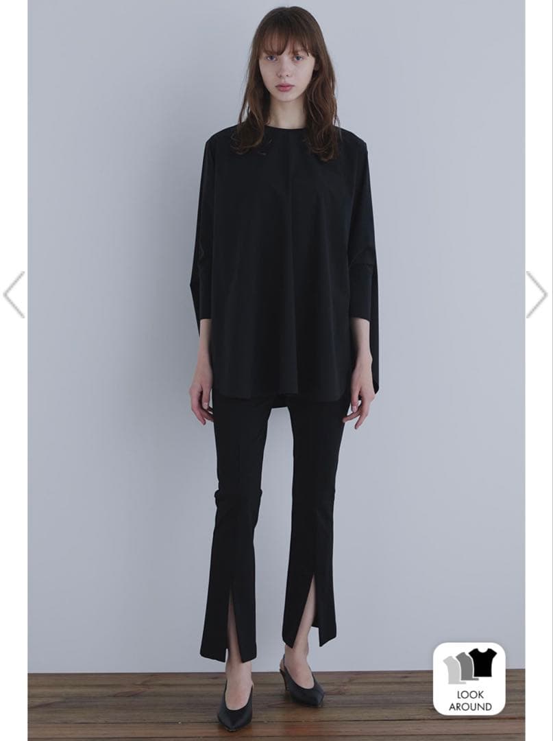 LE PHIL ハイストレッチフロントスリットパンツ