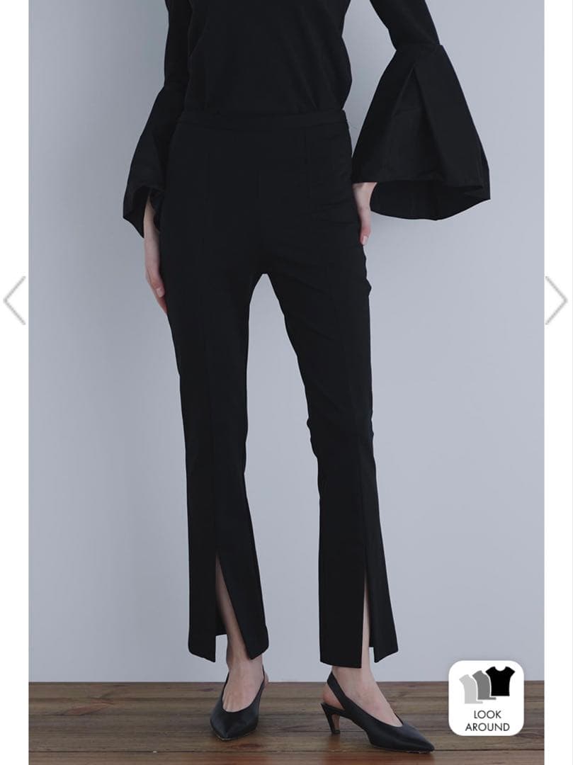 LE PHIL ハイストレッチフロントスリットパンツ