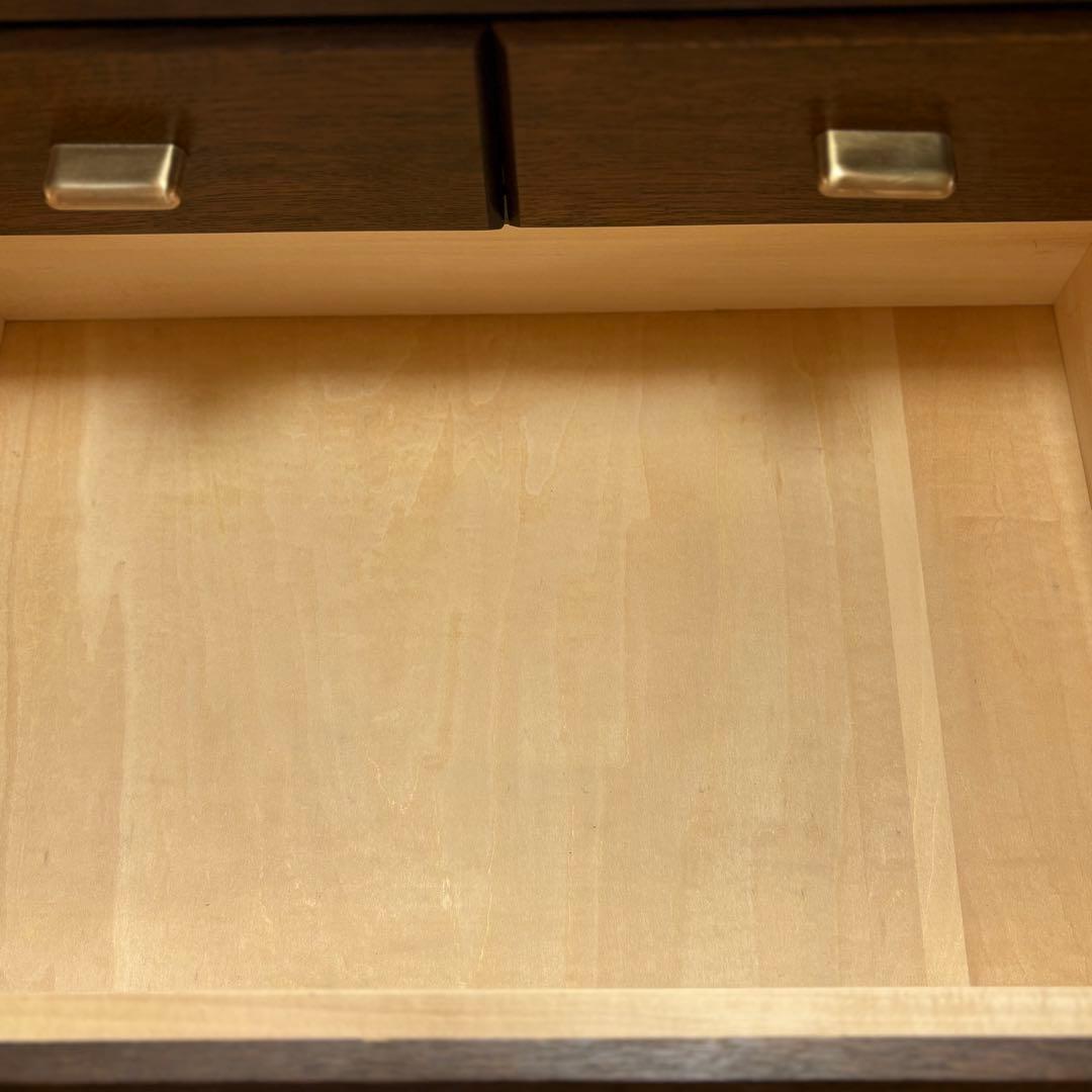 【カリモク家具】ヴィンテージチェスト ナラ材×真鍮取っ手 日本製