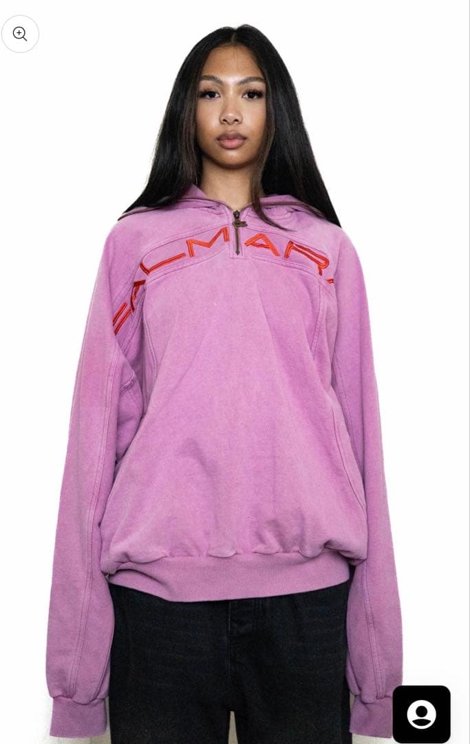 FALMARANピンク フード付きパーカー Lサイズ ユニセックス