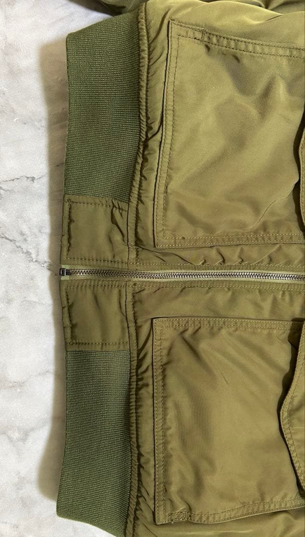 GAP B-15 ボア フライトジャケット ミリタリー MA-1 M カーキ