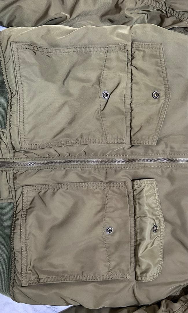 GAP B-15 ボア フライトジャケット ミリタリー MA-1 M カーキ