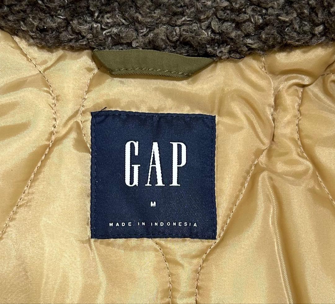 GAP B-15 ボア フライトジャケット ミリタリー MA-1 M カーキ