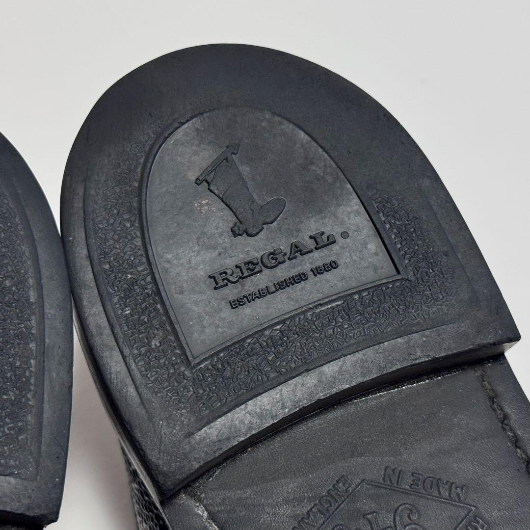 REGAL shoe&co. シボ革 Uチップ レザーシューズ 25cm