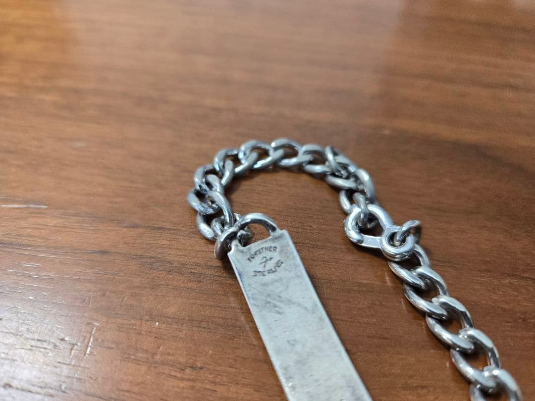 米海軍パイロット　ブレスレット　Forstner製　スターリングシルバー