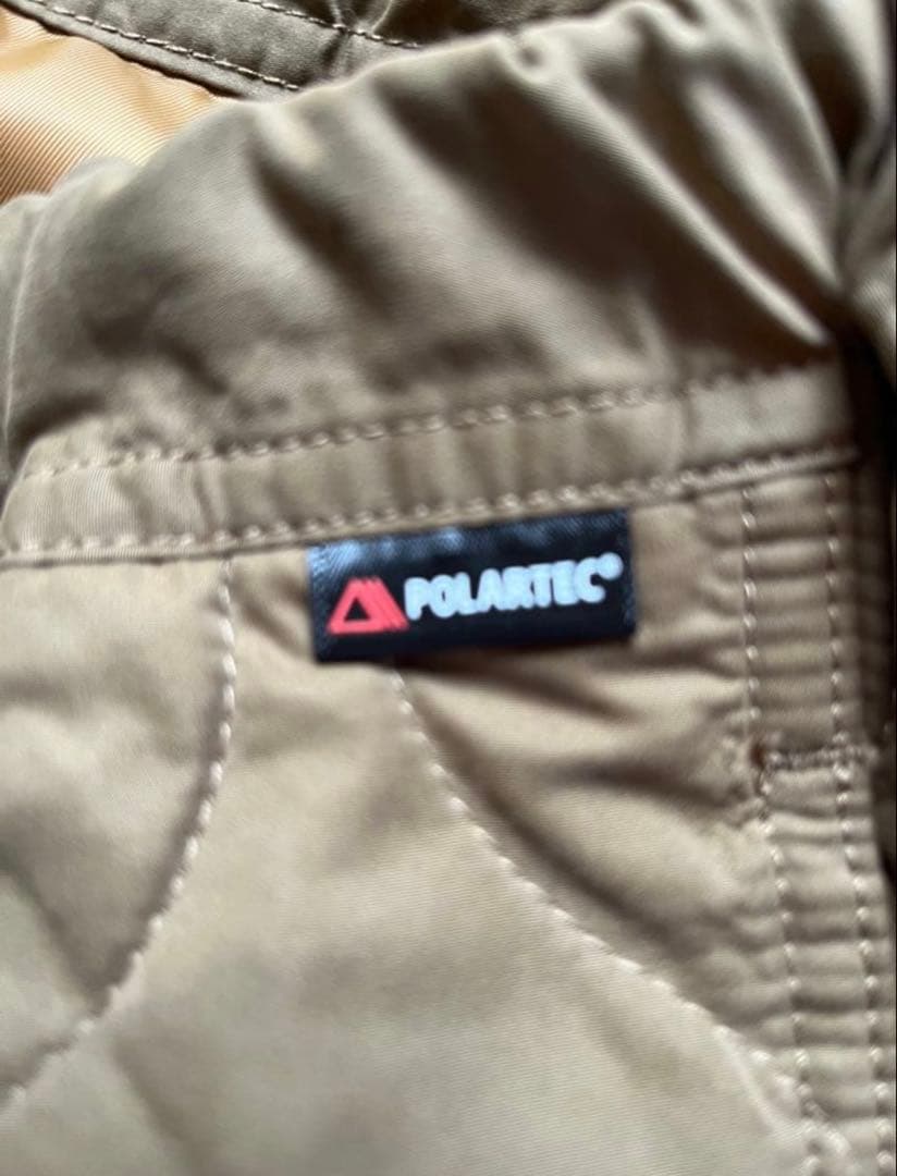 Rokx カーキ キルティングダウンパンツ