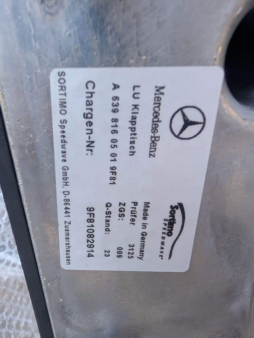 最安 美品 ベンツ W639 Vクラス 前期 純正オプション センターテーブル