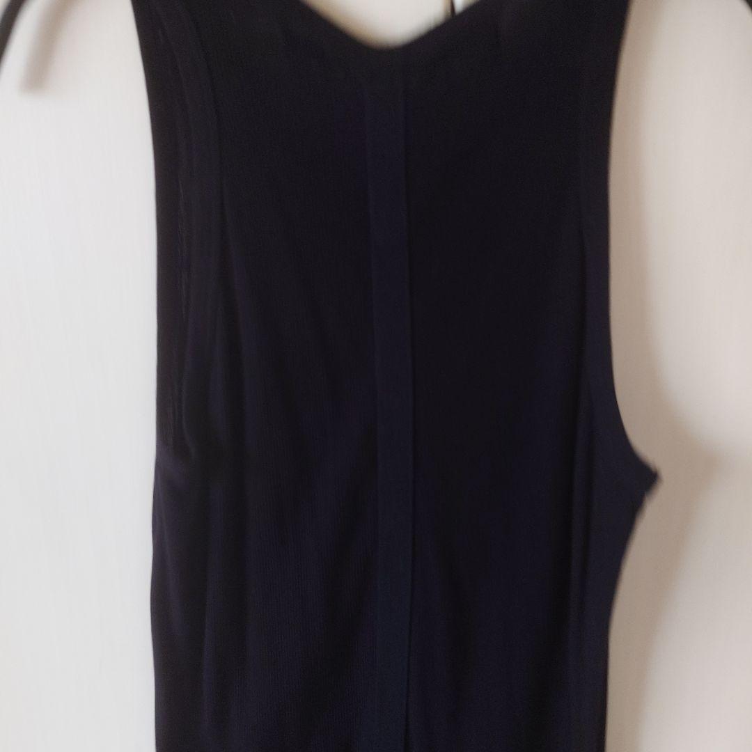 JULIUS 2018SS ウェビングラウンドロングタンクトップ 美品　ブラック