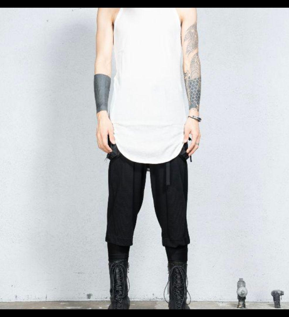 JULIUS 2018SS ウェビングラウンドロングタンクトップ 美品　ブラック