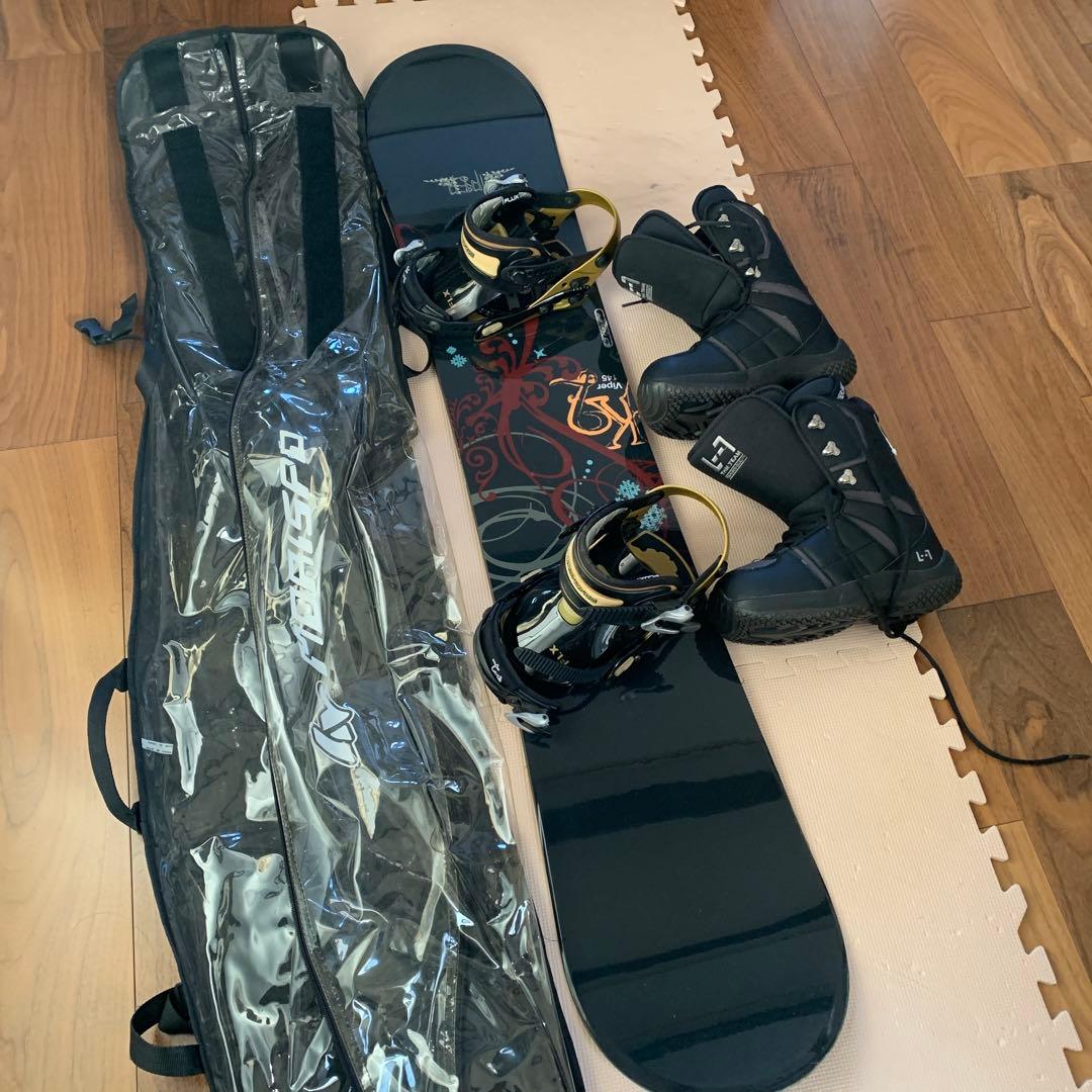 K2 スノーボード Viper 145 ボード ブーツ ビンディング ケース