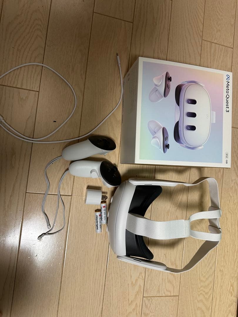  Quest 3 512GBバッテリーストラップコントローラーグリップ付