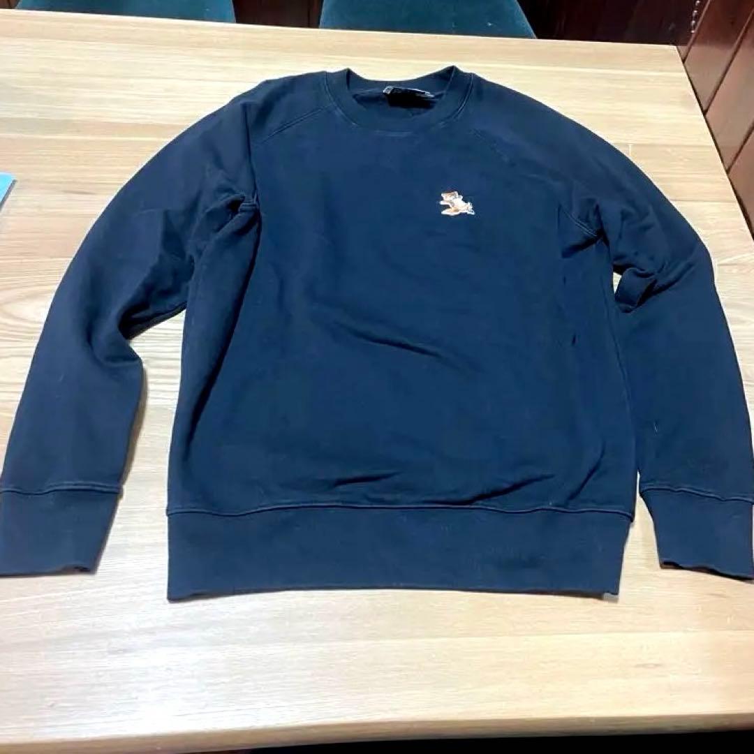 MAISON KITSUNÉ ブラック トレーナー S 正規品