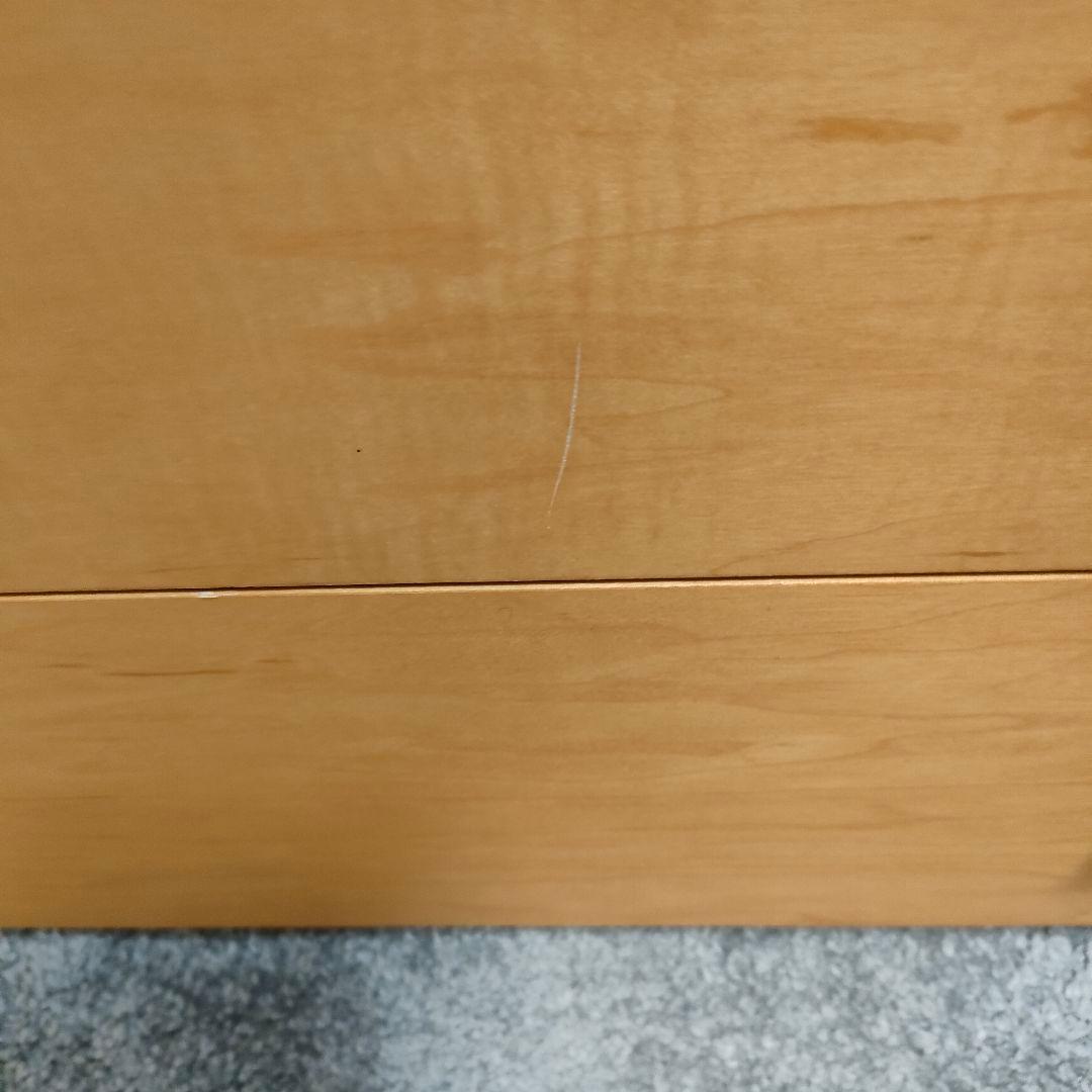 【廃盤品】無印良品 木製チェストワイド 脚付き 4段収納