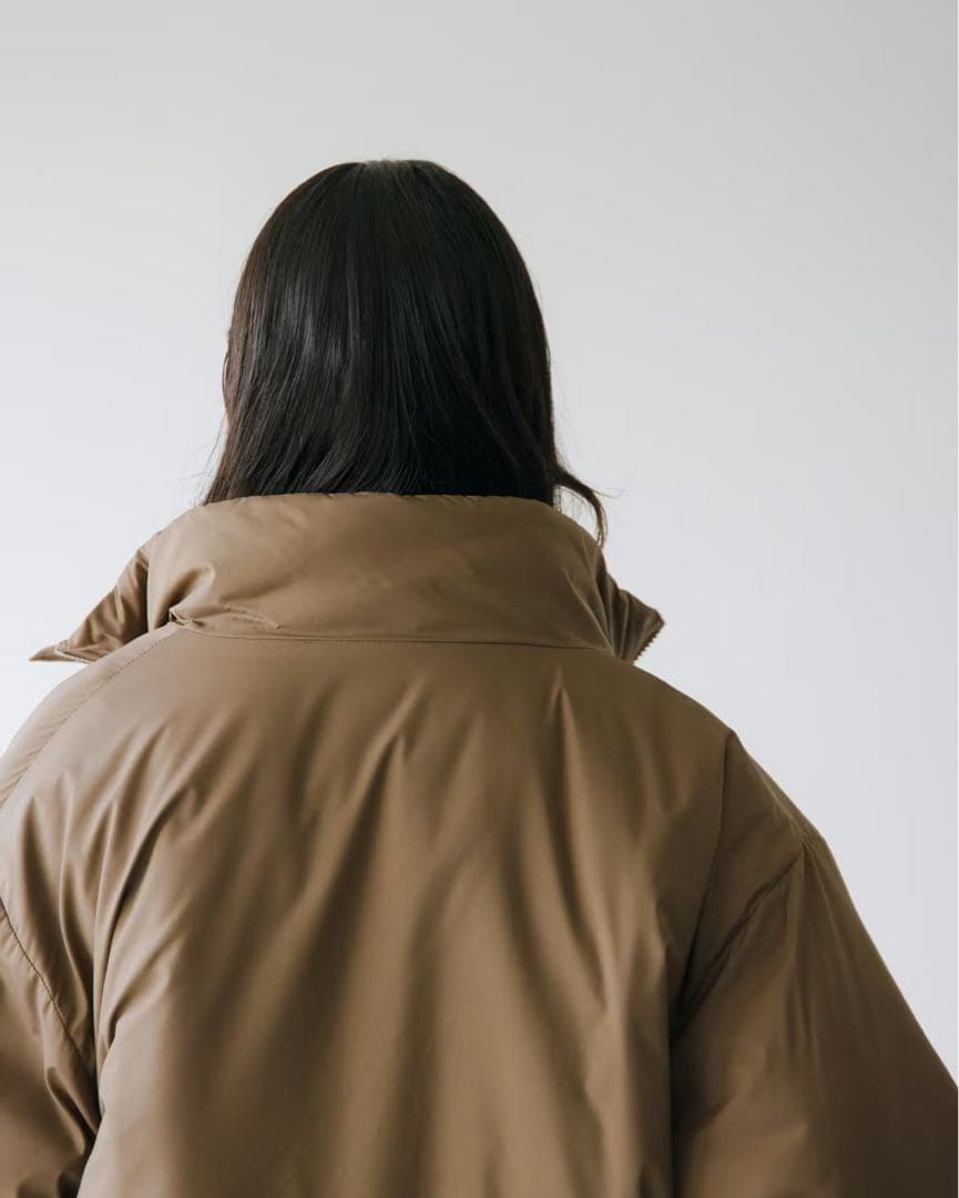 北欧暮らしの道具店　中綿コート　カーキ