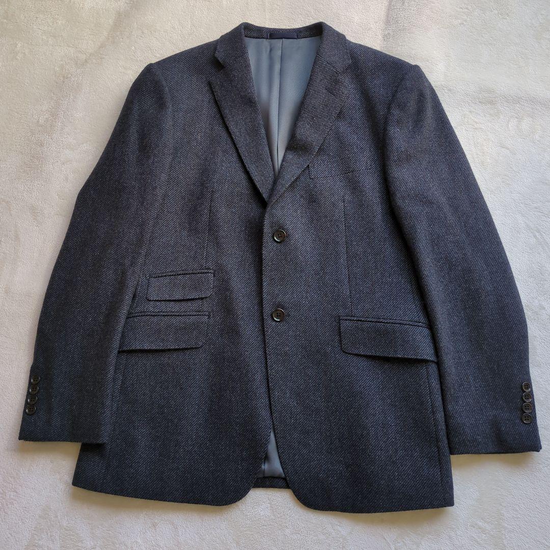 【Tradmen Collection】 ネイビー ビジネススーツ ウール混紡