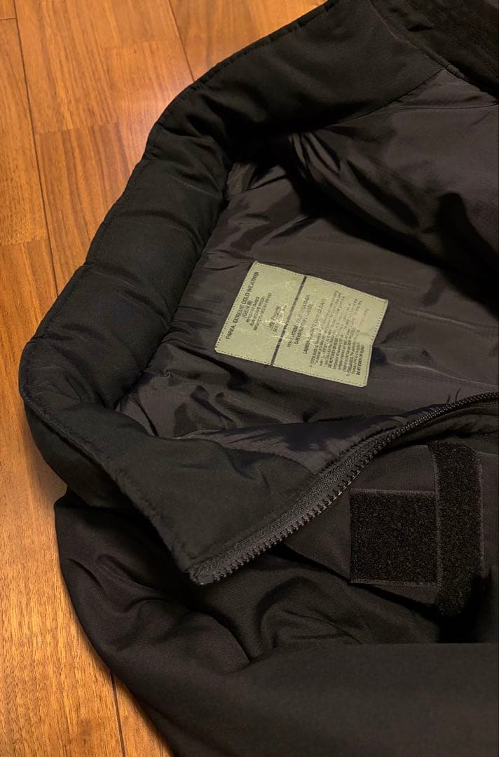 ECWCS GENⅢ LEVEL7プリマロフトジャケット ブラックLARGE-R