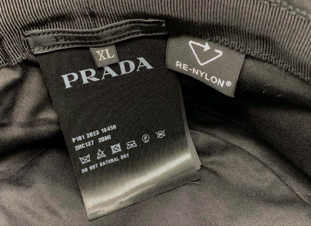 prada バケットハット　リナイロン　プラダ　XL 登坂広臣着用
