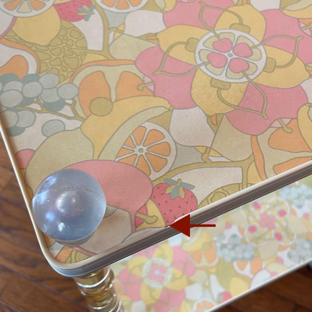 昭和レトロ　キッチンワゴン　果物柄　レトロポップ　当時物