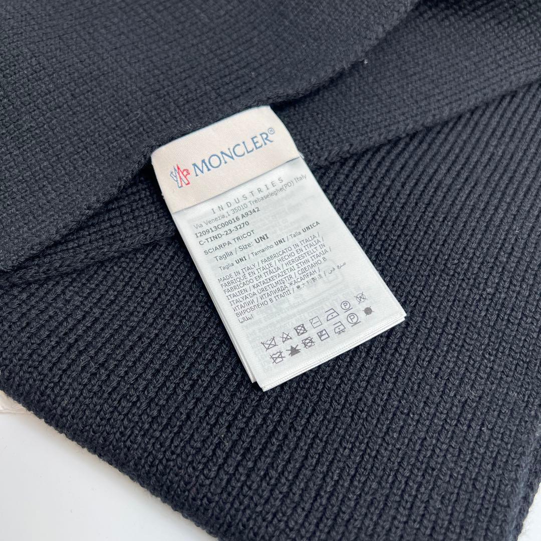 断捨離中 ✨極美品✨MONCLERモンクレール　ウールマフラー220×28