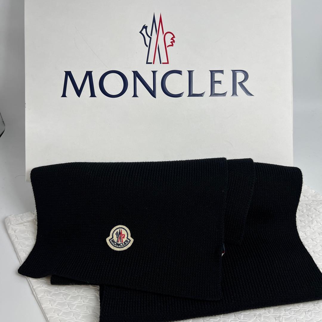 断捨離中 ✨極美品✨MONCLERモンクレール　ウールマフラー220×28