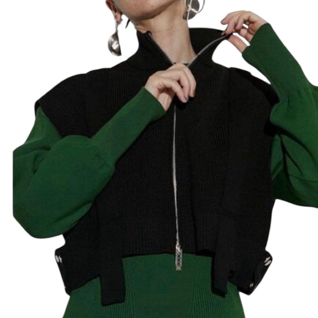 UN3D. アンスリード ハーネスニットベスト F