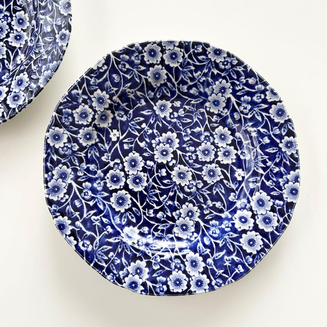 12日迄の特価❣️BLUE CALICO ブルーキャリコ　取皿　スクエアプレート