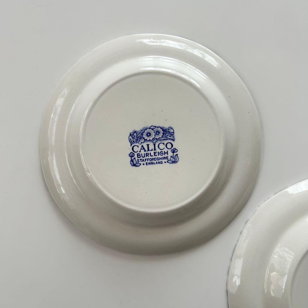 12日迄の特価❣️BLUE CALICO ブルーキャリコ　取皿　スクエアプレート