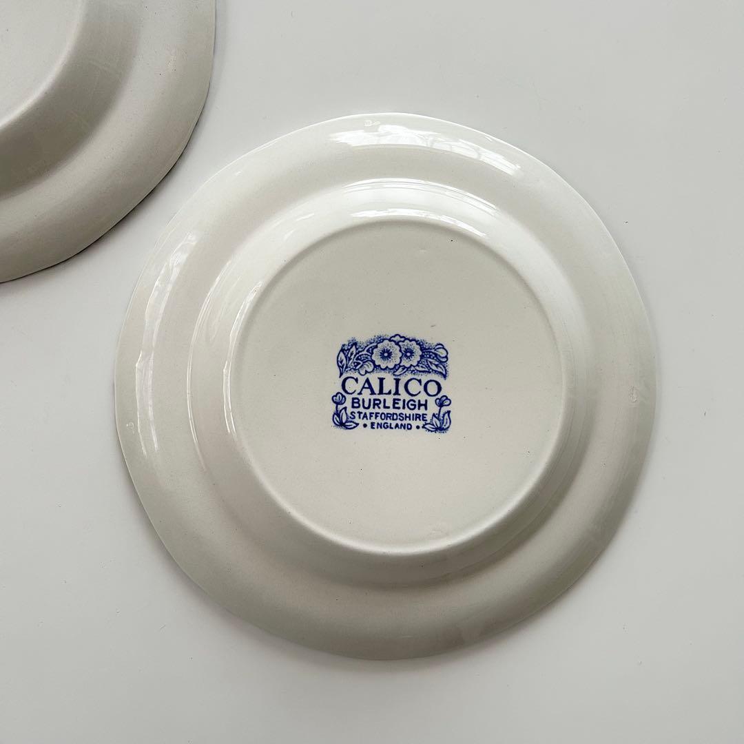 12日迄の特価❣️BLUE CALICO ブルーキャリコ　取皿　スクエアプレート