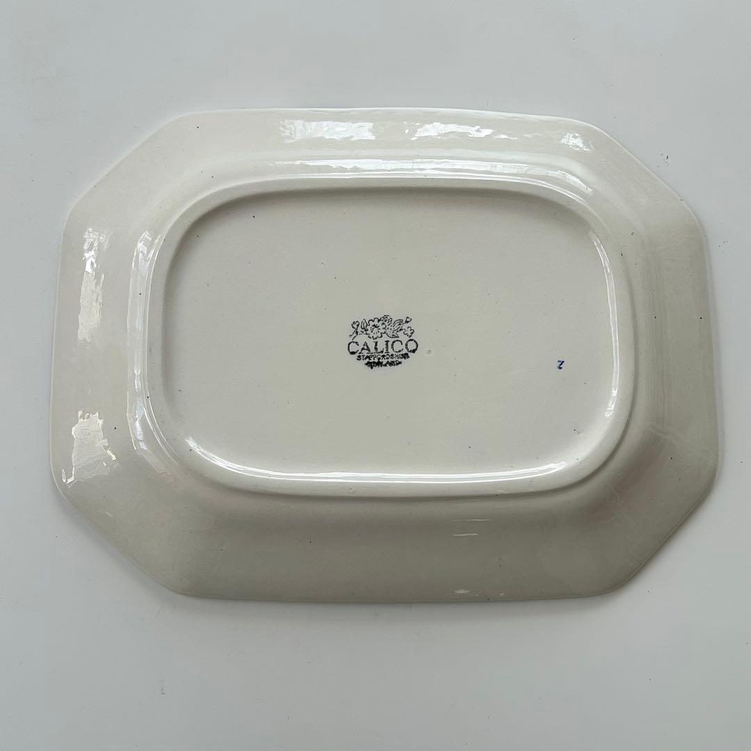 12日迄の特価❣️BLUE CALICO ブルーキャリコ　取皿　スクエアプレート