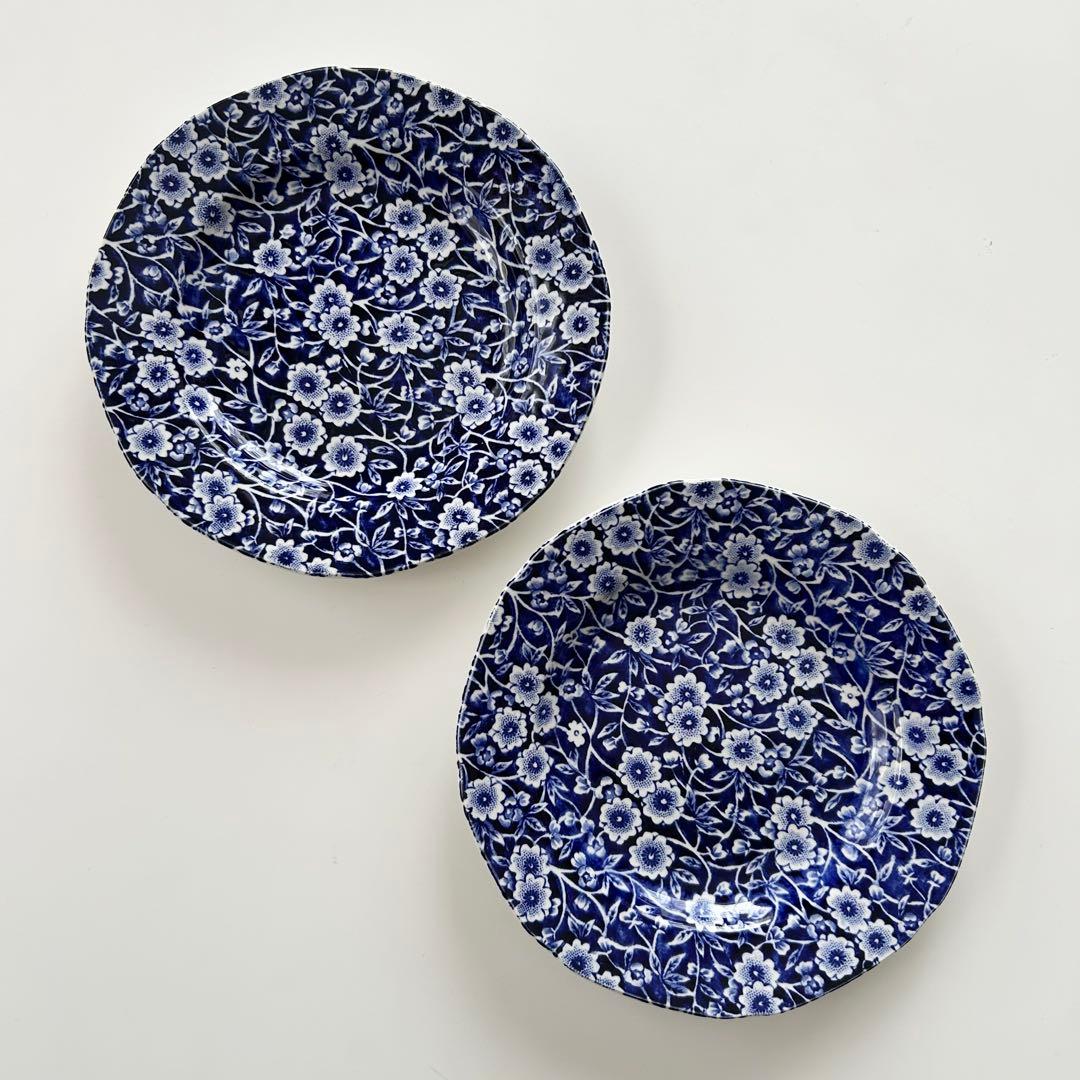 12日迄の特価❣️BLUE CALICO ブルーキャリコ　取皿　スクエアプレート