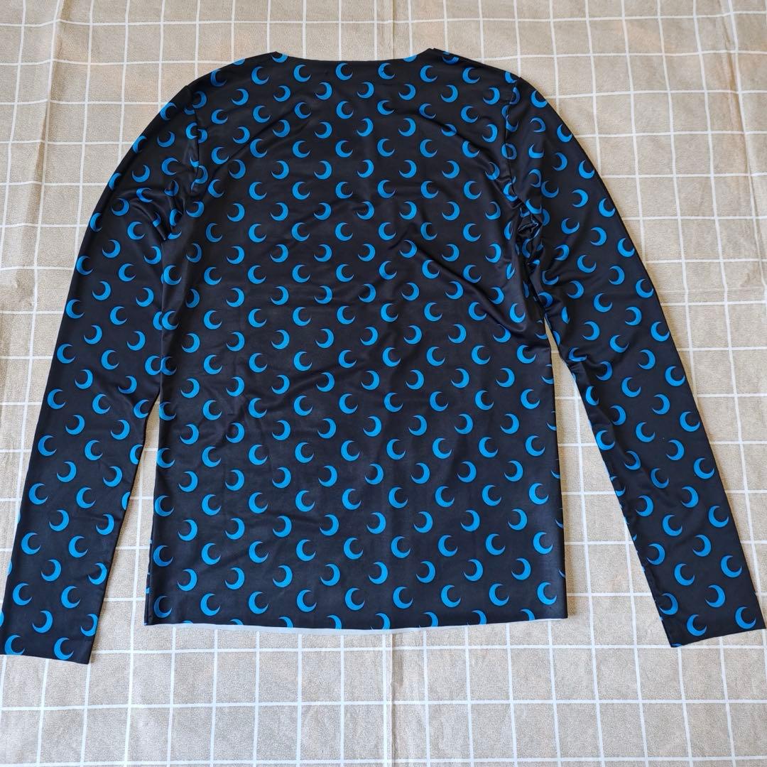 Marine Serre ムーン 月柄 長袖トップス ブルー M