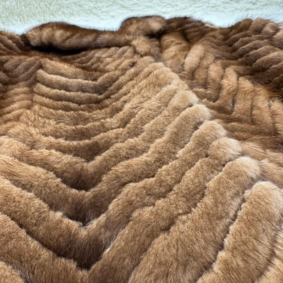 極美品✨SAGAMINK サガミンク 金タグ ファーコート ブラウン 11号 L