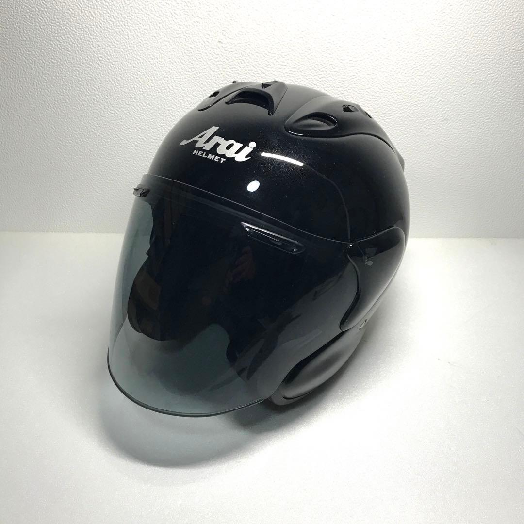 アライジェットヘルメットMZグラスブラックMサイズ