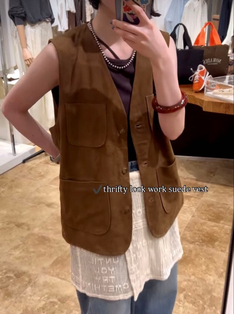 framework THRIFTY LOOKの別注のベスト