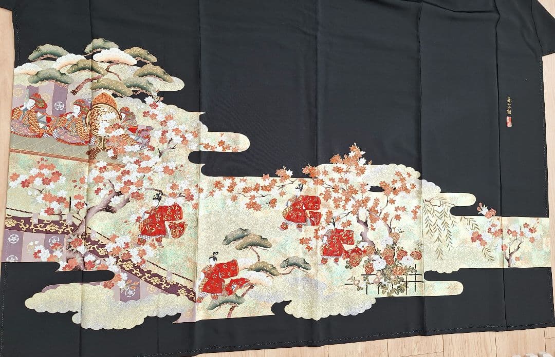 着物リメイクワンピース3641