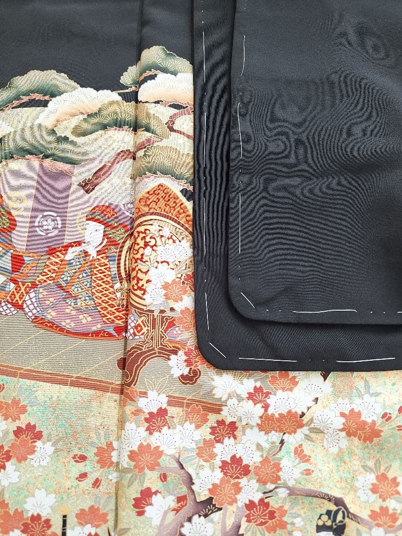 着物リメイクワンピース3641