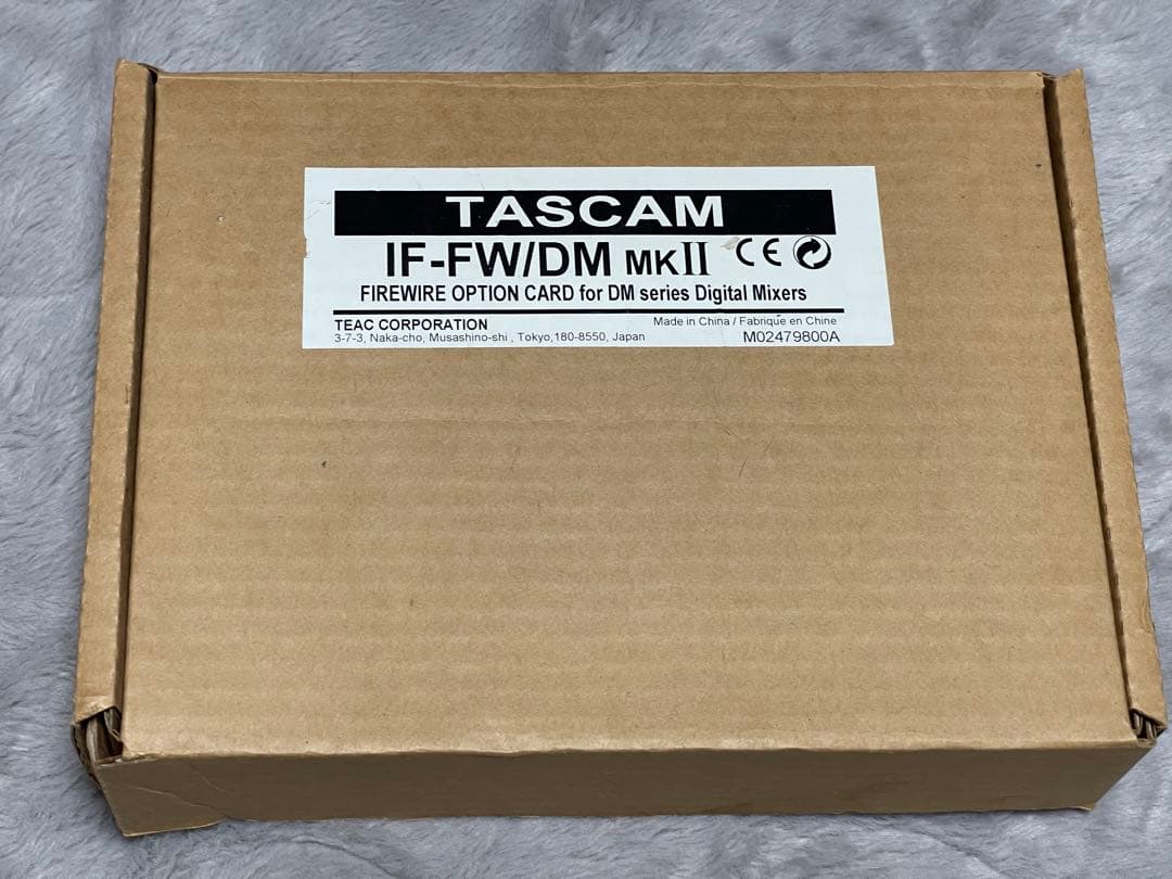 新品級✨ TASCAM IF-FW/DM mkII FireWire 付属品完備