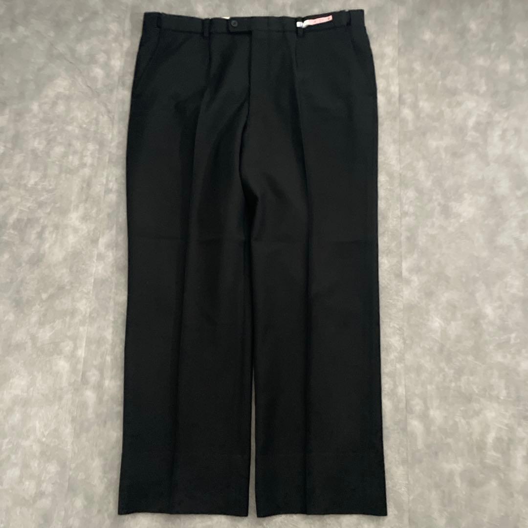 極上 漆黒ウール ダブブレストスーツ × BVLGARIネクタイ 3L XXL