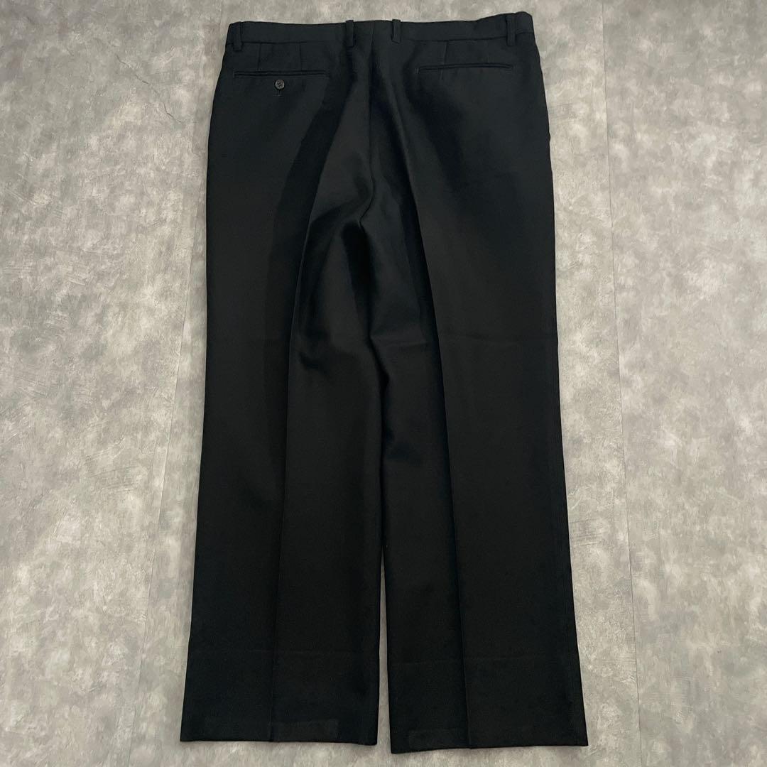 極上 漆黒ウール ダブブレストスーツ × BVLGARIネクタイ 3L XXL