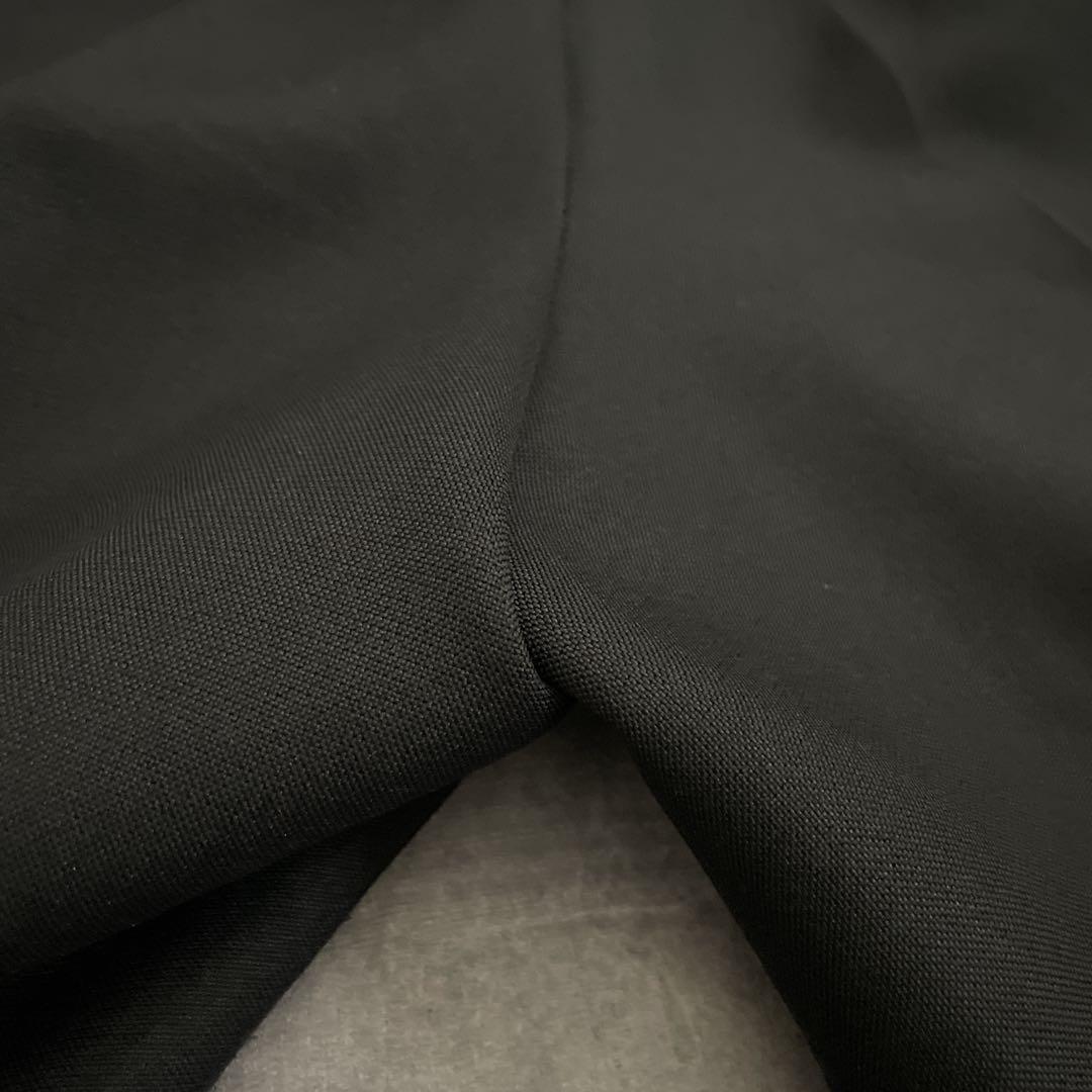 極上 漆黒ウール ダブブレストスーツ × BVLGARIネクタイ 3L XXL