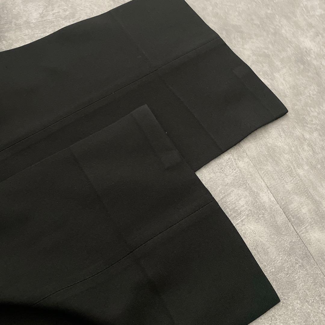 極上 漆黒ウール ダブブレストスーツ × BVLGARIネクタイ 3L XXL