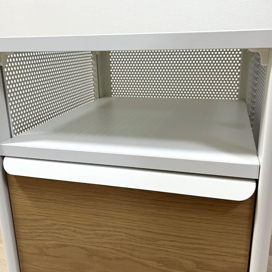 た13【IKEA】イケア BEKANT ベカント キッチンワゴン デスク下収納