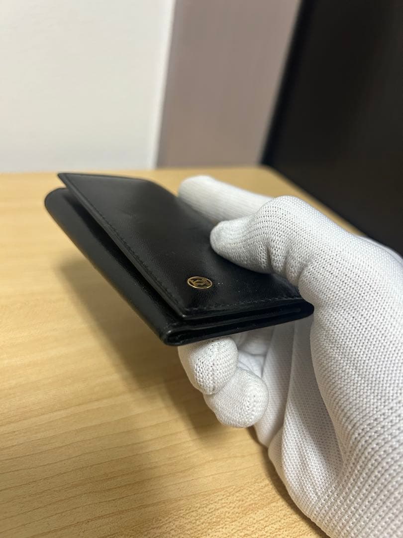 Cartier 黒 レザー キーケース