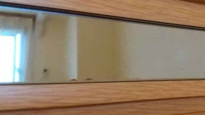 取り引き中☆ 他の方は購入なさらないでください☆ 天然木製箪笥 内側桐材 鏡つき