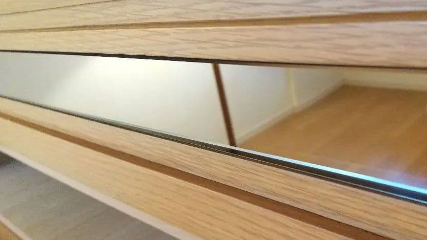 取り引き中☆ 他の方は購入なさらないでください☆ 天然木製箪笥 内側桐材 鏡つき