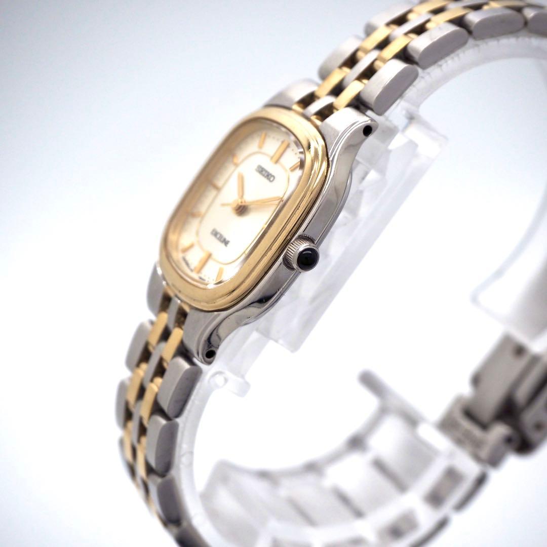 276 SEIKO Exceline レディース 時計 コンビ スクエア　希少