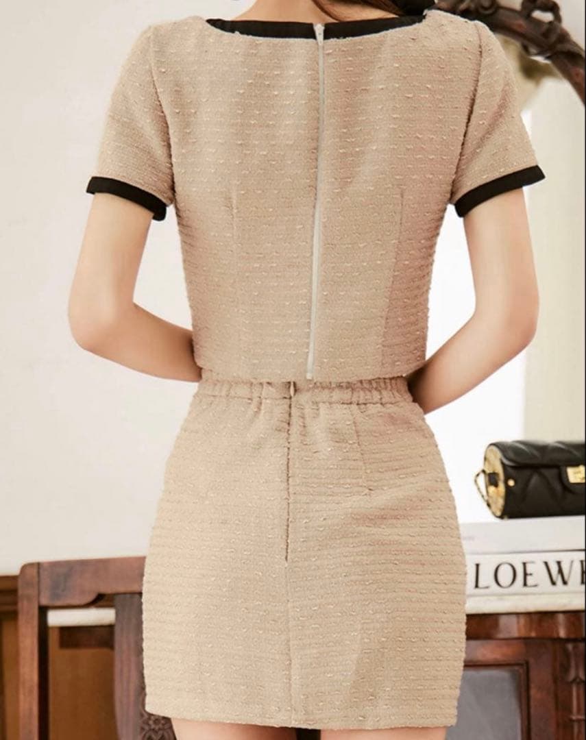 【最終値下げ】JEWELS バイカラーツイードセットアップ