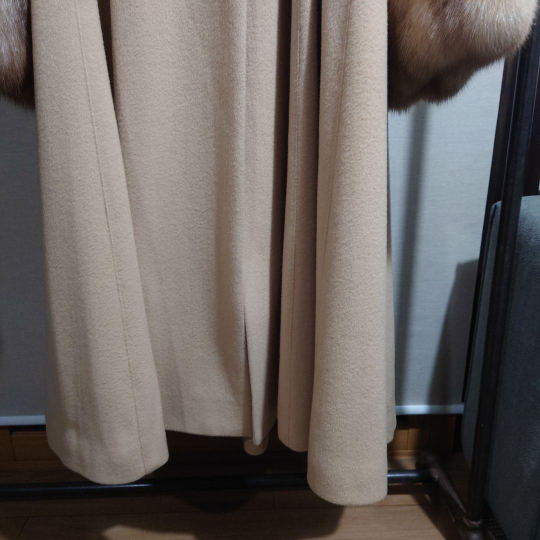 FOXEY/フォクシーブティック　ゴールデンセーブル　ファー　ロングコート　F