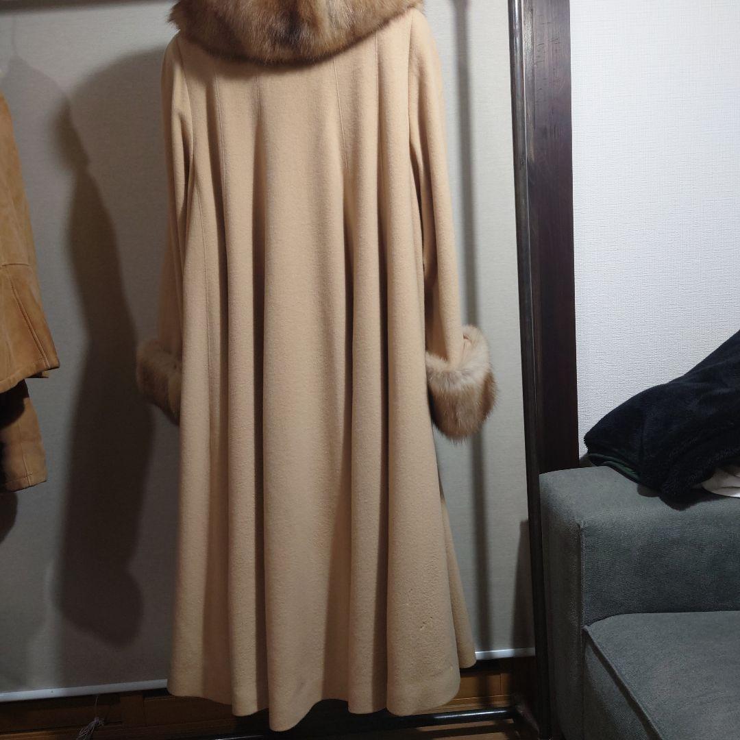 FOXEY/フォクシーブティック　ゴールデンセーブル　ファー　ロングコート　F