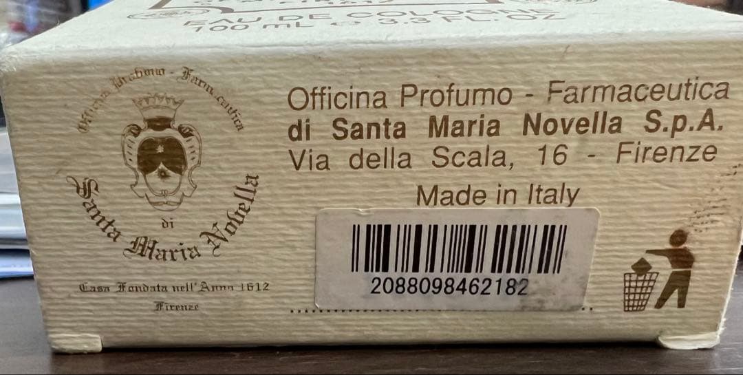 廃盤　旧版　レア　サンタ・マリア・ノヴェッラ ポプリ オーデコロン 100ml